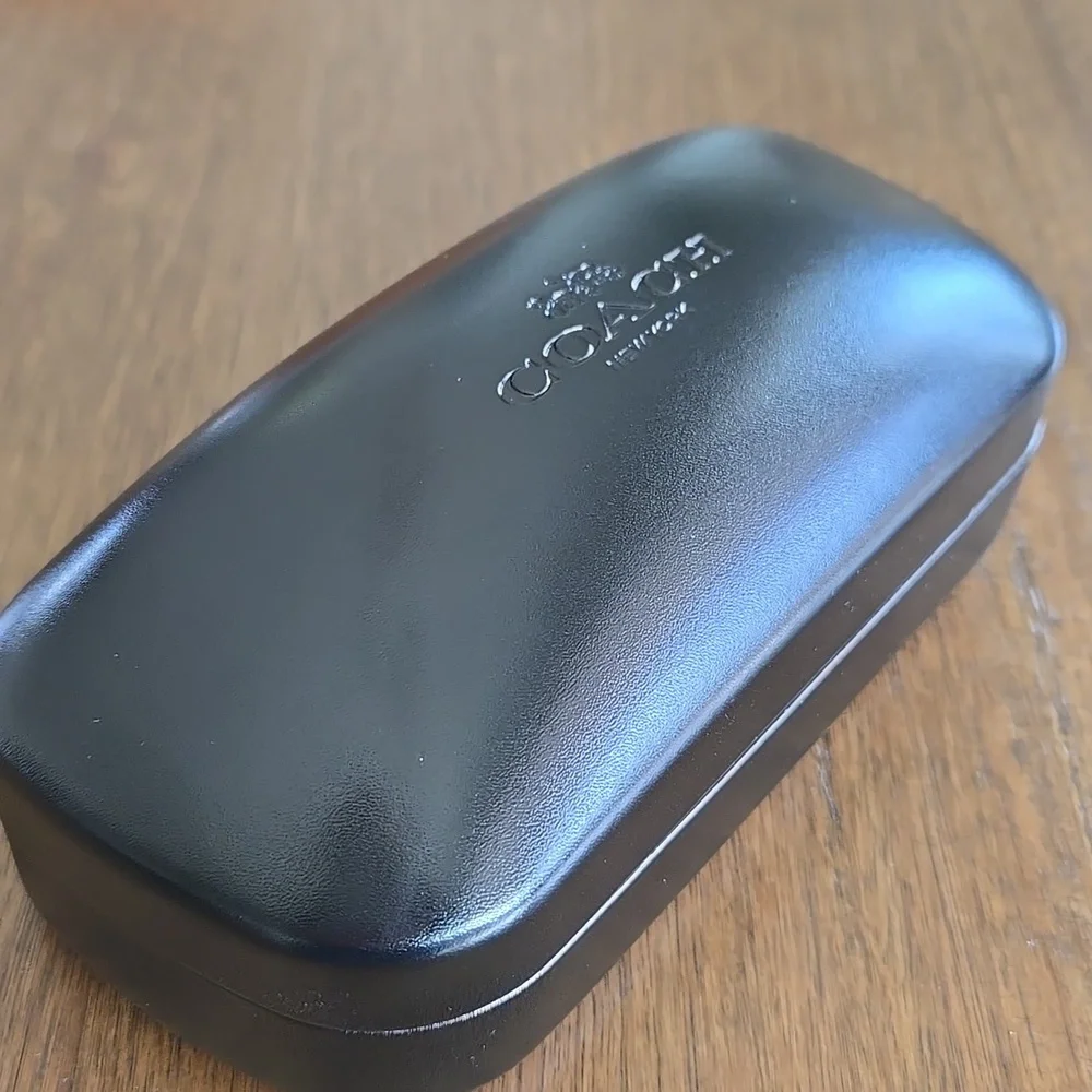 Coach Black Glossy Sunglasses Case